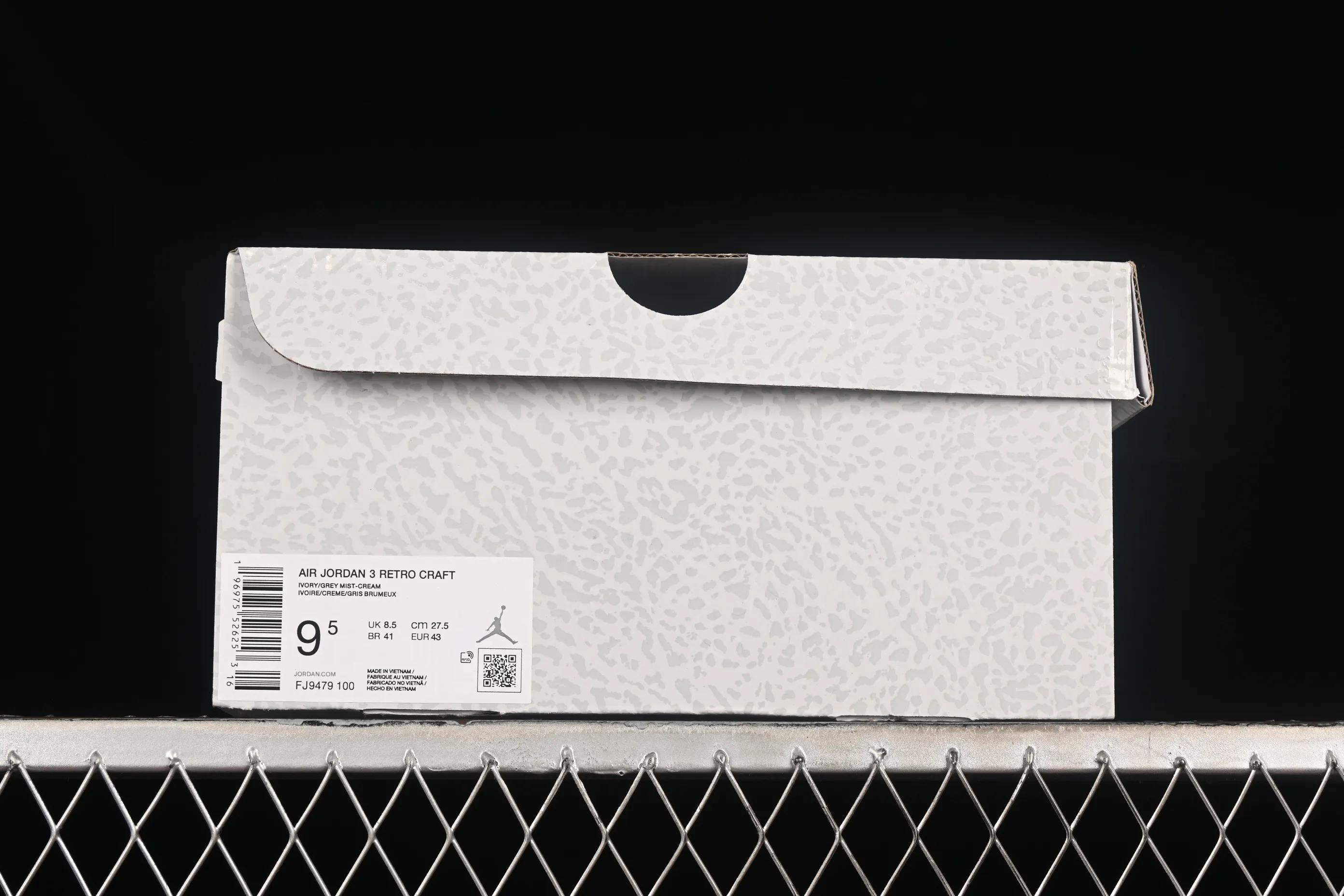 All categories Air Jordan Jordan series basketball shoes Air Jordan 3 OG version Air Jordan 3 "Craft Ivory" AJ3 Joe 3 ivory white full first layer FJ9479-100